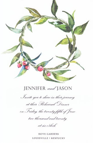 Formal Wreath Invitation Set/20