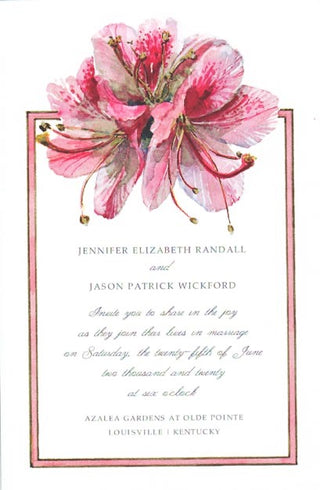 Azalea Southern Lady Invitation set/20